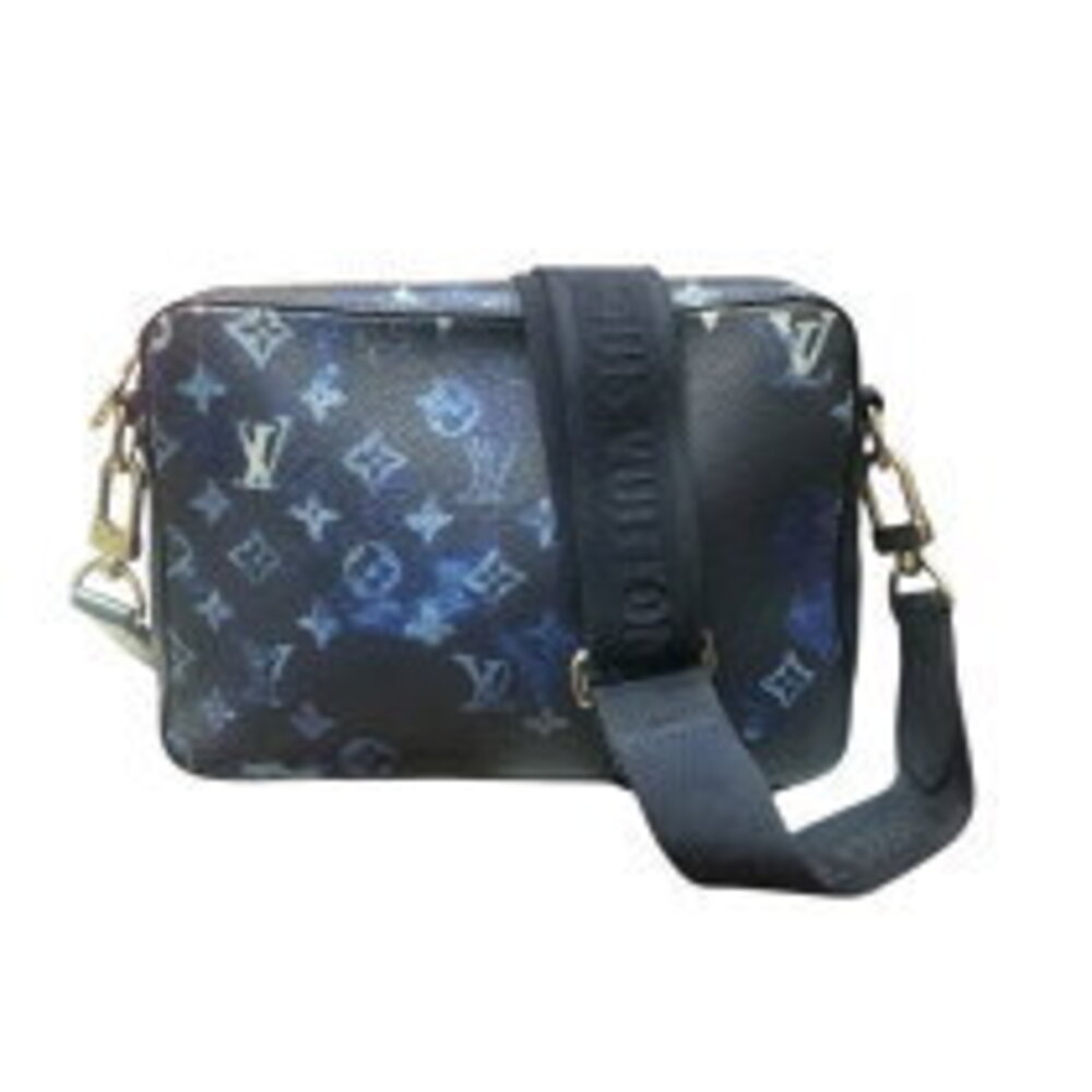 Louis Vuitton Trio Messenger Blue Monogram Watercolor Shoulder Bag